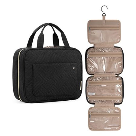 Toiletry Bag Travel Bag with Hanging Hook Water-resistant Makeup Cosmetic Bag Travel Organizer for A | Walmart (US)