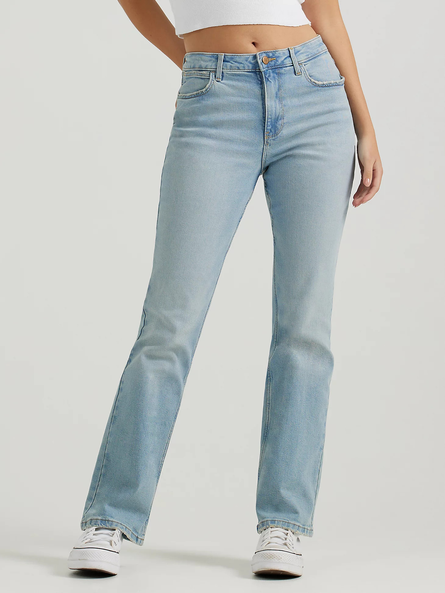 Women's Wrangler® High Rise Bold Boot Jean in Light Wash | Wrangler