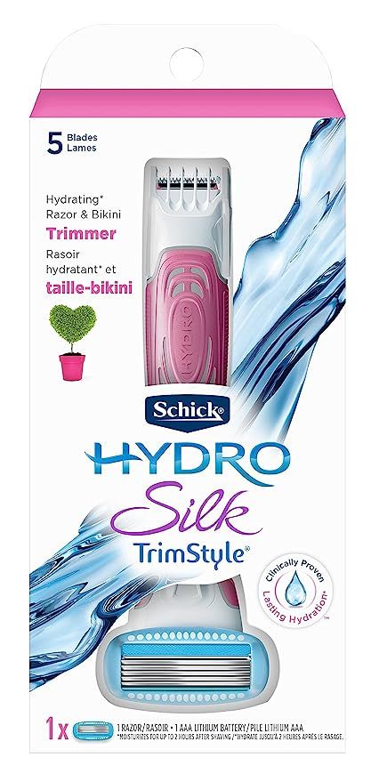 Schick Hydro Silk TrimStyle Moisturizing Razor for Women with Bikini Trimmer,1 Count | Amazon (US)