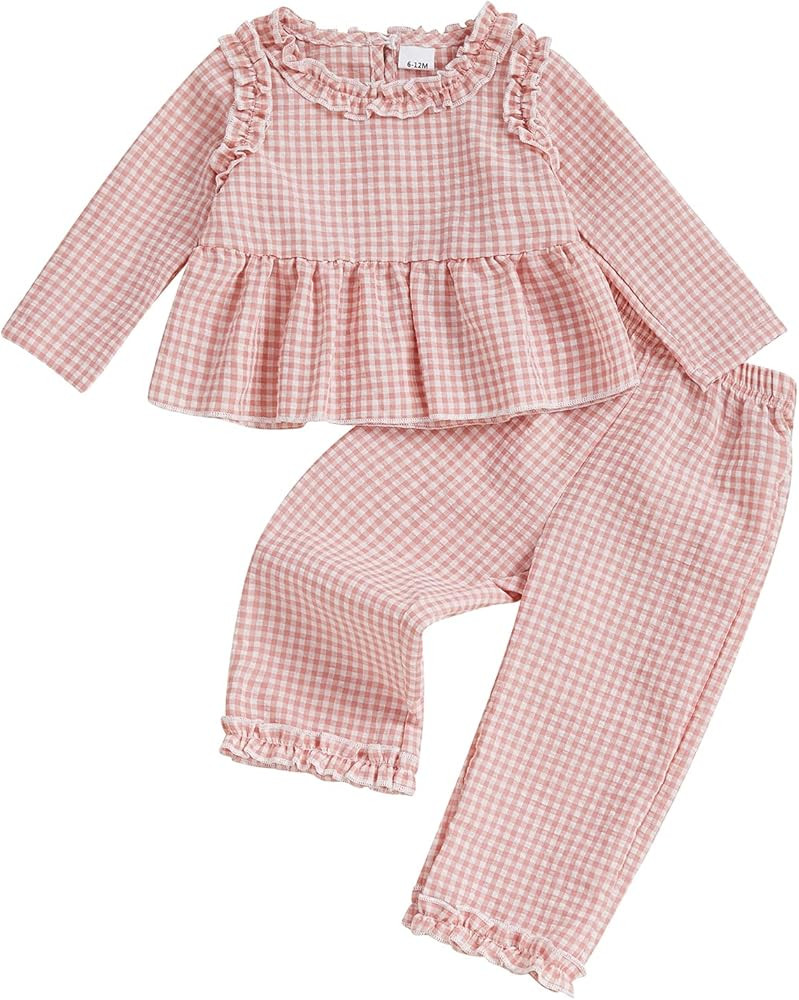 YINGISFITM Toddler Baby Girl Clothes Sleeveless Tank Tops and Casual Pants Kids Spring Summer Cut... | Amazon (US)
