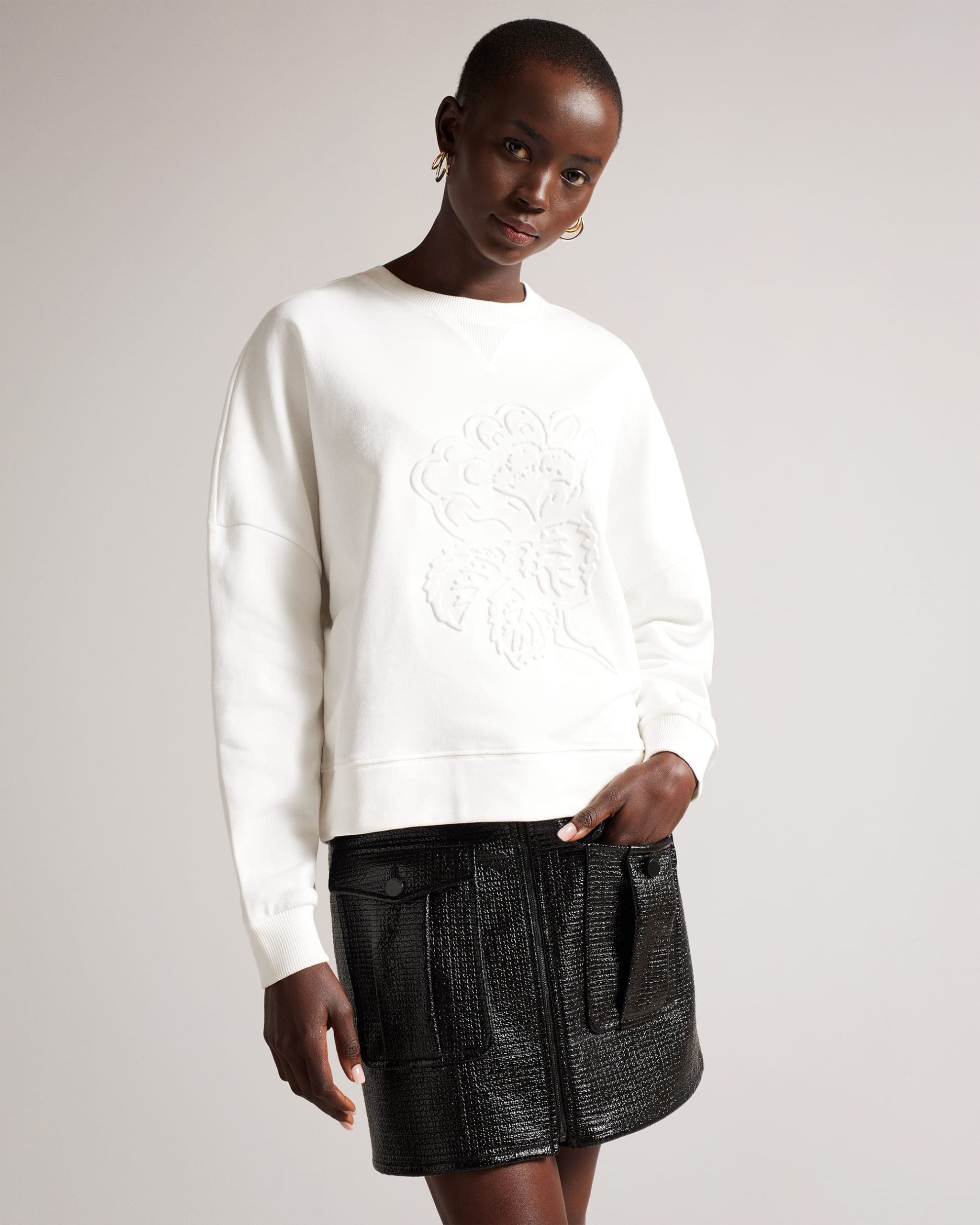 Embossed Floral Sweatshirt | Ted Baker (US)