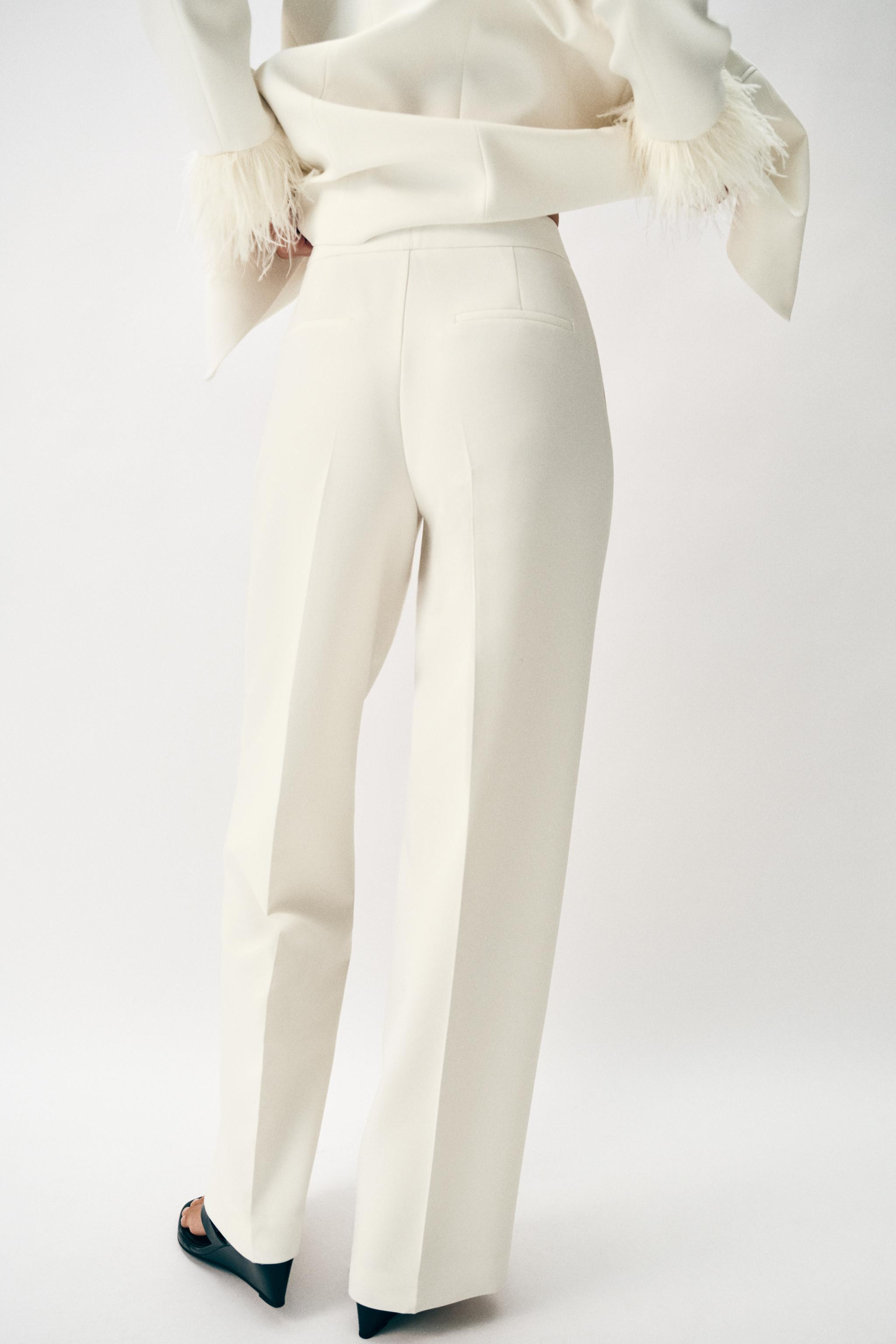 HIGH-WAIST STRAIGHT-LEG TROUSERS | Zara UK