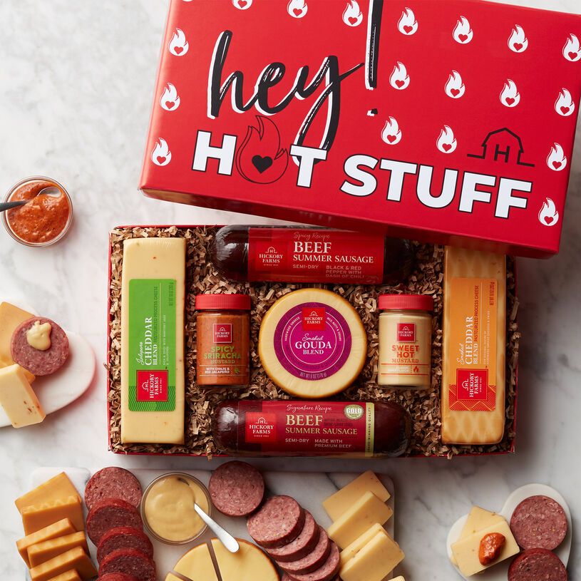 Hot Stuff Summer Sausage & Cheese Gift Box | Hickory Farms | Hickory Farms