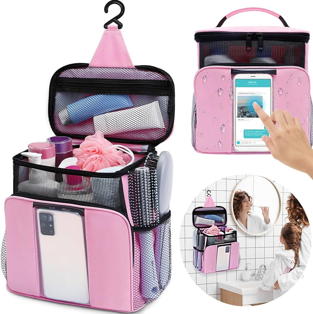 Shower Caddy Portable,Dorm Room Essentials for College Students Girls,Large College Tra... | Amazon (US)