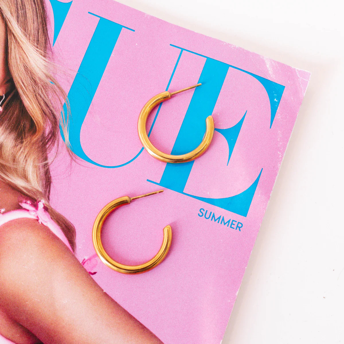 The Small Tessa Hoops - Gold | The Impeccable Pig