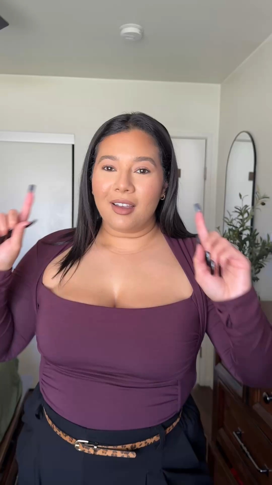 Absolutely obsessed with this long sleeve ruched shapewear top. The tummy control it has with it still feeling so comfortable is amazing. It has built in bra cups that are perfect and provide support and comfort. That back has a corset detail that you can adjust if needed. 

Long sleeve - XL/ I sized up and I’m glad I did. If you are worried of sizing and you have a tummy and bigger breasts I would size up. 

Trousers / XL- run a little big but I wanted a looser fit / super comfortable 

Holiday outfit 
Date night outfit 
Christmas outfit 
New Year’s Eve outfit 
NYE outfit 
Shapewear 
Ruched top
Tummy friendly outfit 
Midsize fashion
Midsize outfit
Curvy fashion 
Trousers 
Burgundy boots 
Kitten heels 
Winter outfit 

#LTKHoliday #LTKMidsize #LTKootd