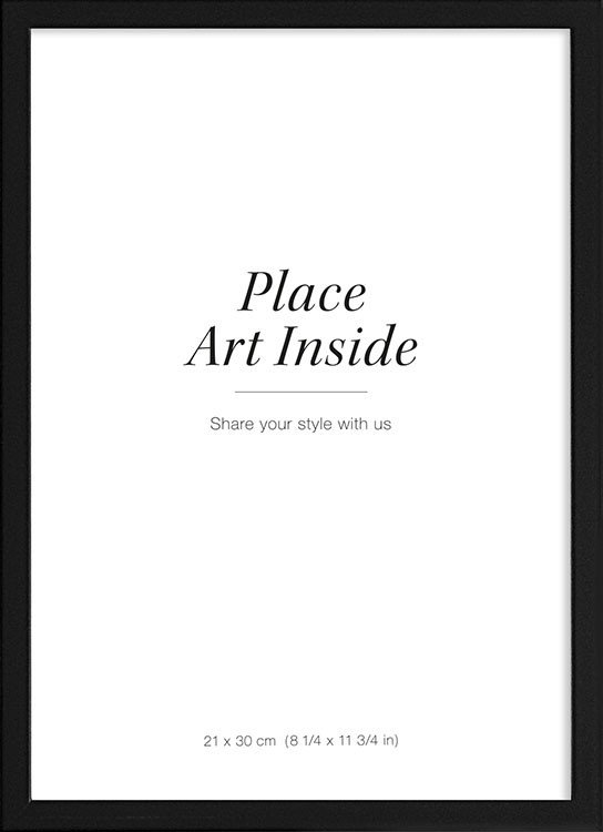 Black picture frame, 8" x 12" in | Desenio