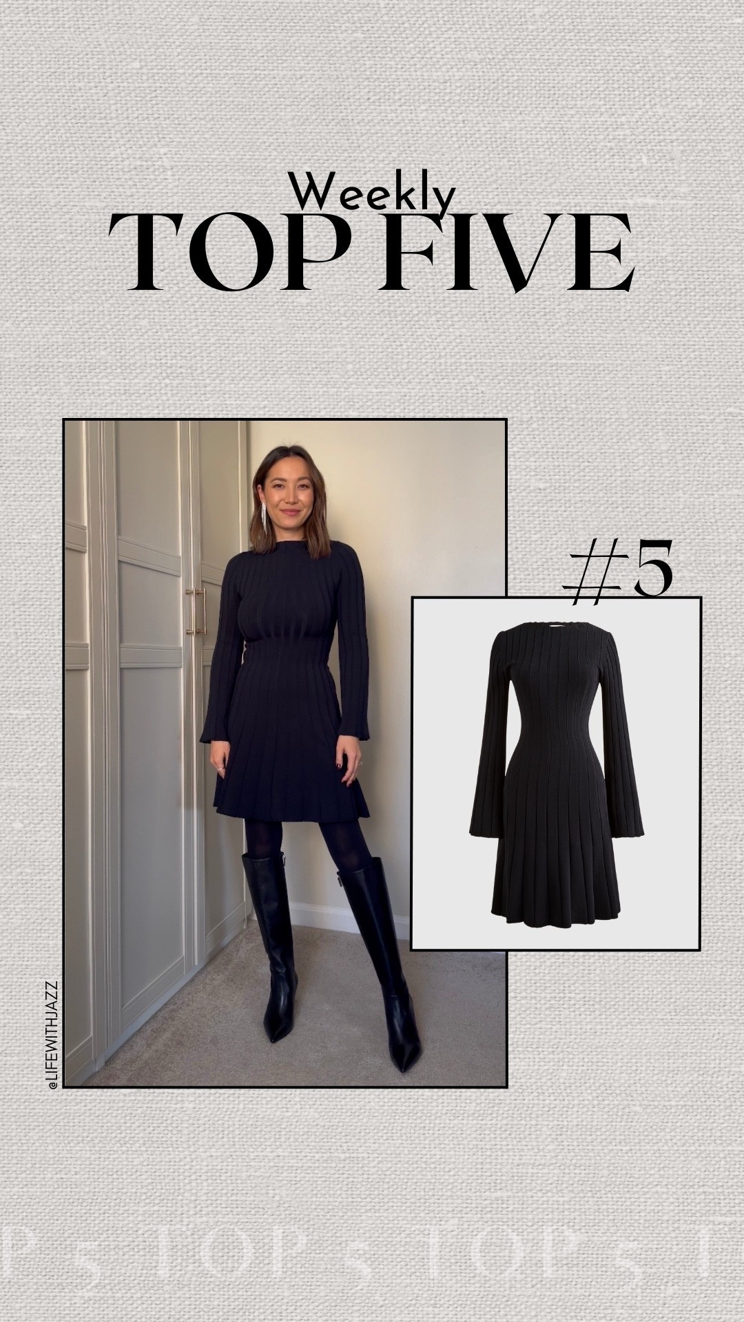 #5 bestseller: Jcrew lbd sweater dress 

- few sizes left! Linked to an almost identical style under $90 

 

#LTKootd #LTKFindsUnder100 #LTKSaleAlert