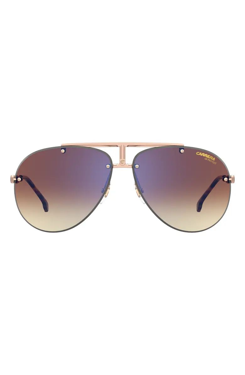 Carrera Eyewear 62mm Rimless Aviator Sunglasses | Nordstrom | Nordstrom