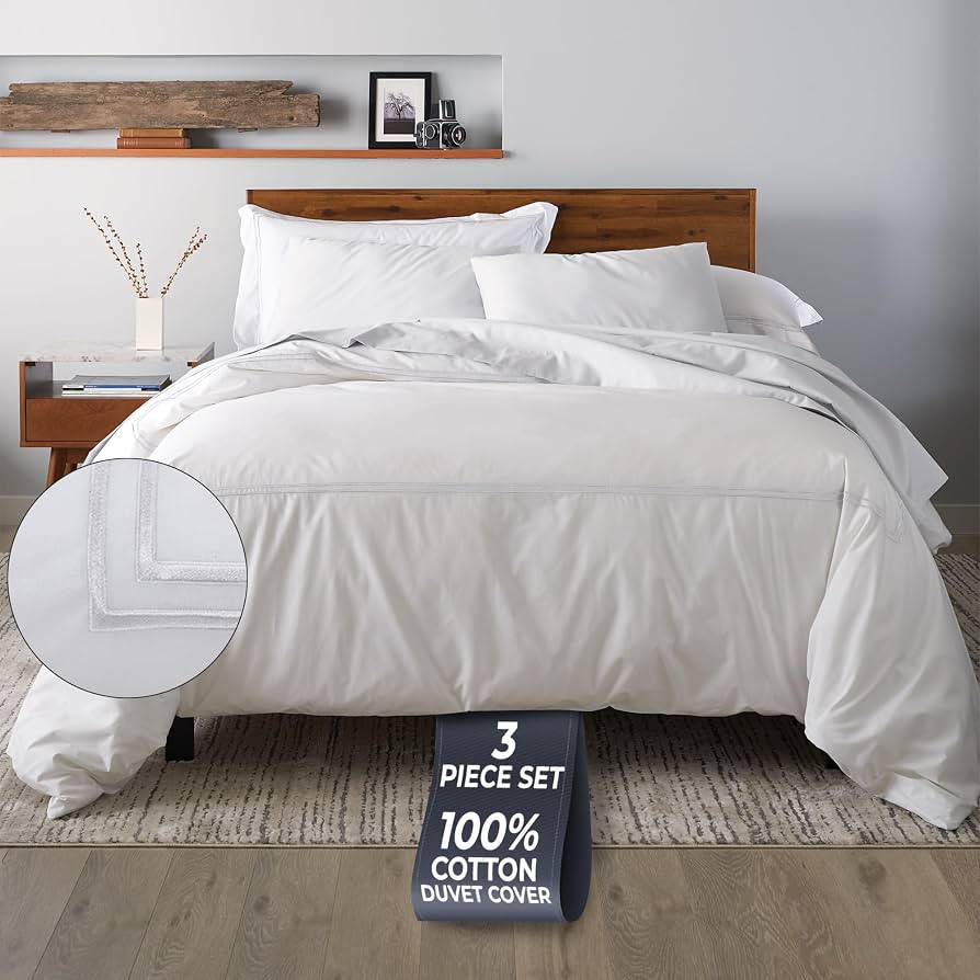 Ella Jayne California King Duvet Cover (3 Pieces), 100% Cotton Percale, King/Cali King, Breathabl... | Amazon (US)
