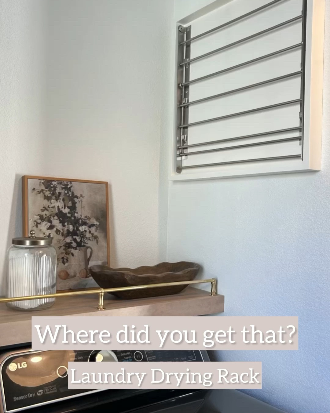Our laundry drying rack has been asked about a lot lately!

We bought our drying rack from @amazon  years ago and most recently decided to give it a little refresh when we were working on our laundry room!

I love the painted wood frame around it. The harsh metal look isn’t staring you in the face when you enter the room; it is semi-hidden 🙌🏻

#amazon
#liketkit
@liketk.it

#LTKHome #LTKFindsUnder100 #LTKWatchNow
