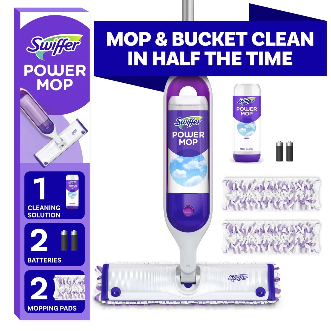 Swiffer Power Mop, Floor Cleaner, Tile, Vinyl, Laminate, Wood, Floor Cleaner, Cleaning Set | Walmart (US)
