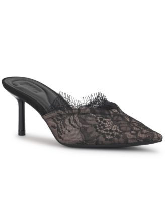 Women's Belena Lace Mule Pumps | Macy's