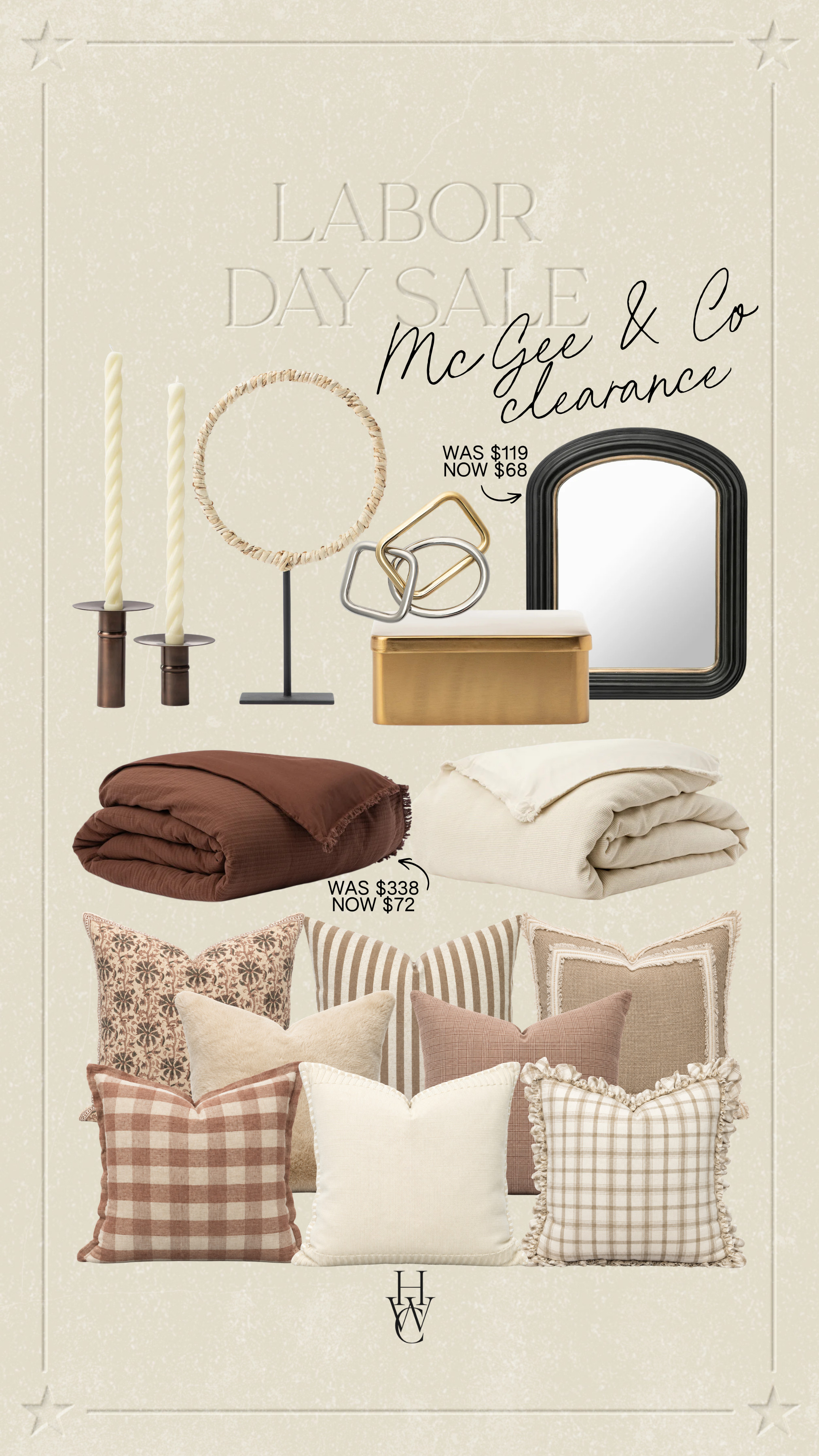 Up to 70% Off Clearance Items at McGee & Co! McGee & Co Sale / McGee & Co Home / Labor Day Sale / End of Summer Sale / Fall Throw Blankets / Knit Throw Blankets / Fall Decor / Fall Candles / Brass Trays / Fluted Vases / Fluted Candlestick Holders / Fall Framed Art / Fall Greenery / Fall Wreaths / Fall Stems / Accent Ottomans / Decorative Bowls / Decorative Trays / Decorative Boxes / Woven Storage Boxes / Coffee Table Decor / Bookshelf Decor / Textured Vases / Faux Branches and Greenery / Marble Accents / Linen Accents / Faux Florals / Dark Blanket Baskets / Travertine Decor / Ivory Planters / Wood Bead Garlands / Brass Candlestick Holders / Scalloped Pillows / Textured Bowls / Layered Framed Art / Emerald Green Marble / Earth Toned Decor / 
 

 #LTKSeasonal #LTKHome #LTKSaleAlert