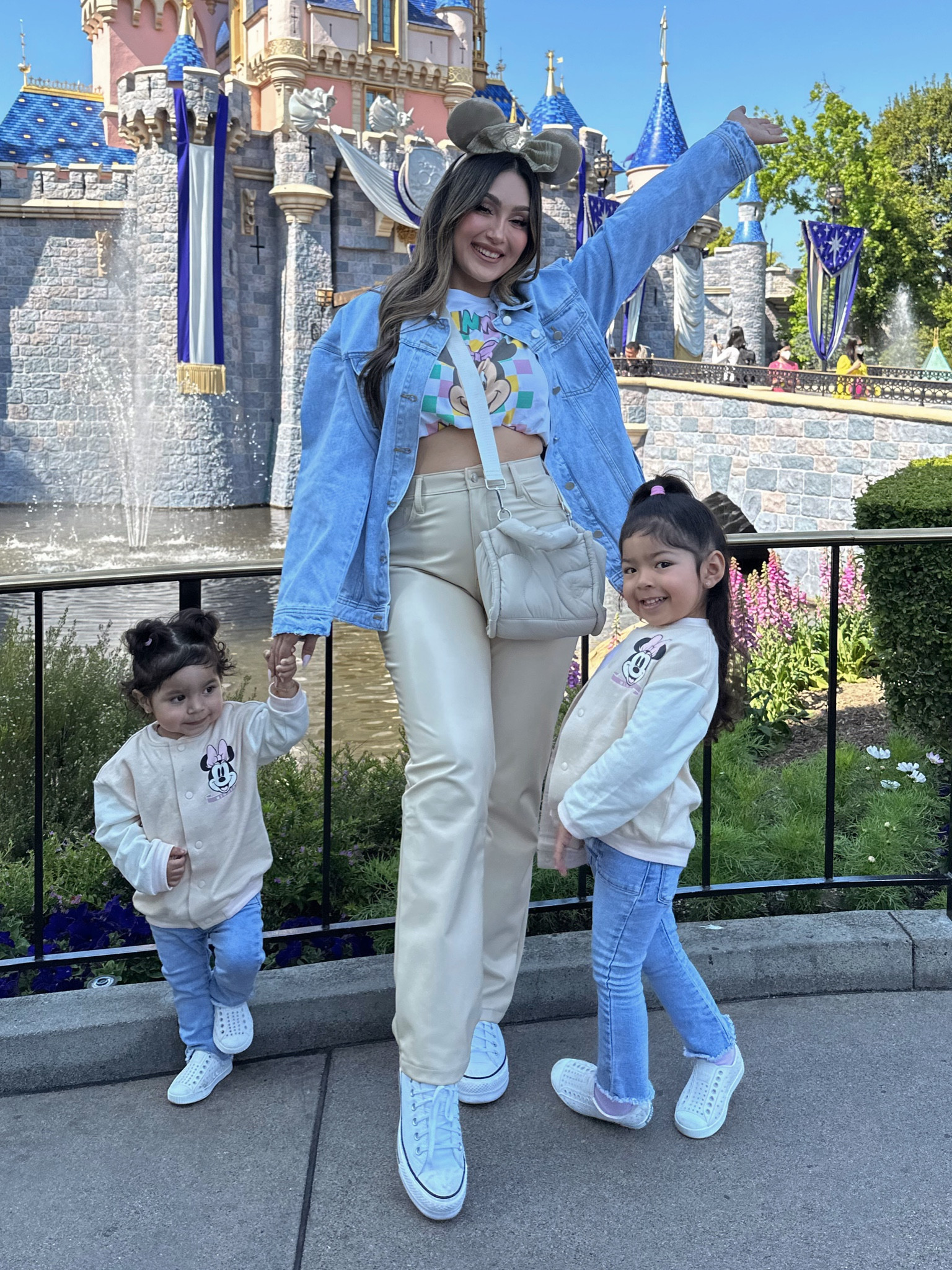 Disney fits! I would change the faux leather for cream cargos or jeans! #disney 

#LTKunder100 #LTKFind #LTKstyletip