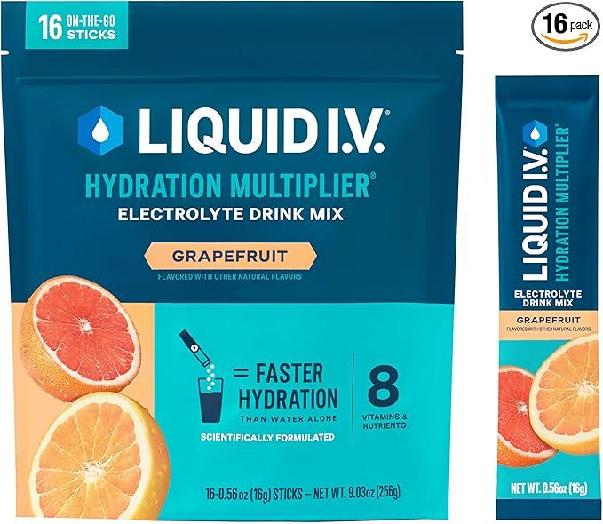 Liquid I.V.® Hydration Multiplier® - Grapefruit - Hydration Powder Packets | Electrolyte Powder... | Amazon (US)