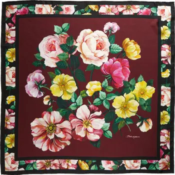Dolce&Gabbana Floral Silk Scarf | Nordstrom | Nordstrom
