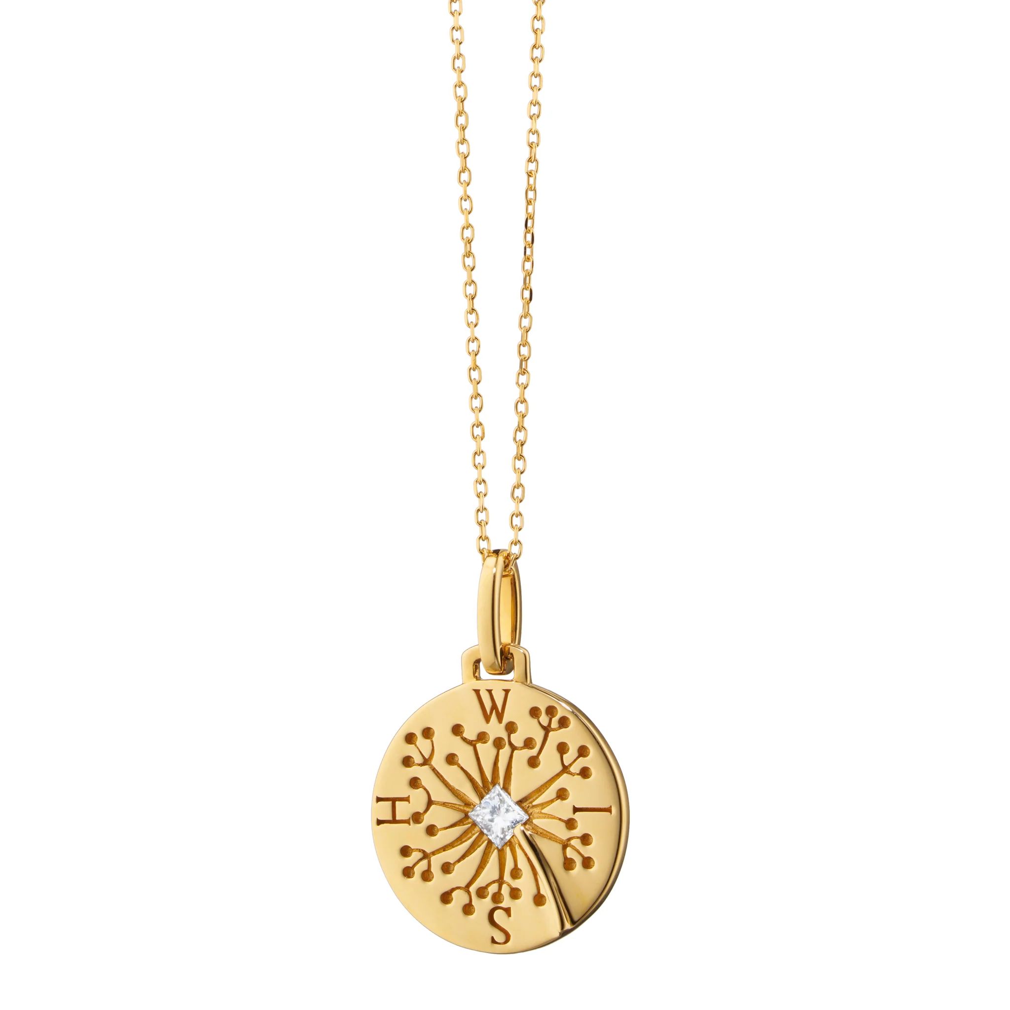 "Wish" Dandelion Intaglio Charm | Monica Rich Kosann | Monica Rich Kosann