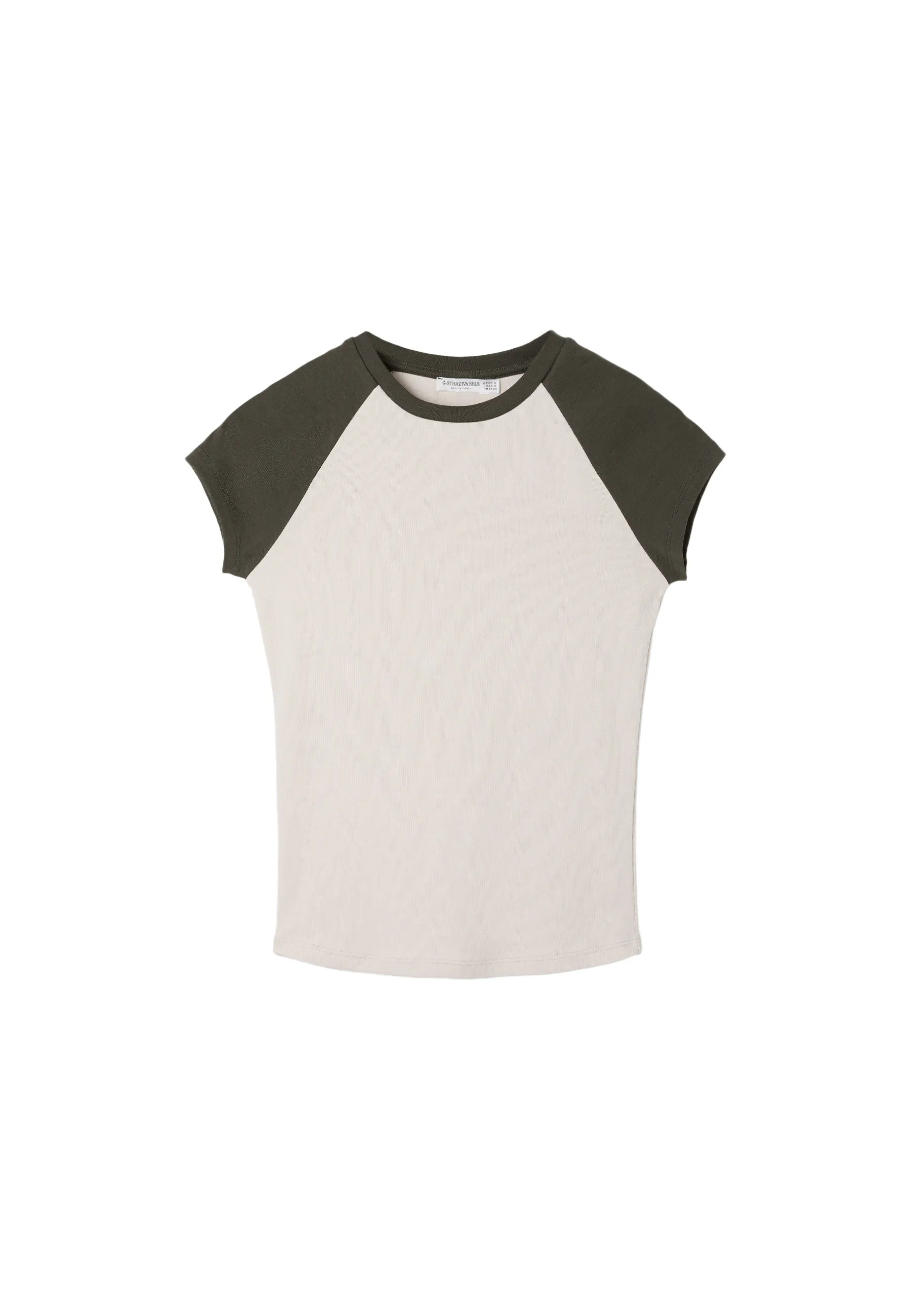 Short sleeve raglan T-shirt - Women's See all | Stradivarius United Kingdom | Stradivarius (UK)