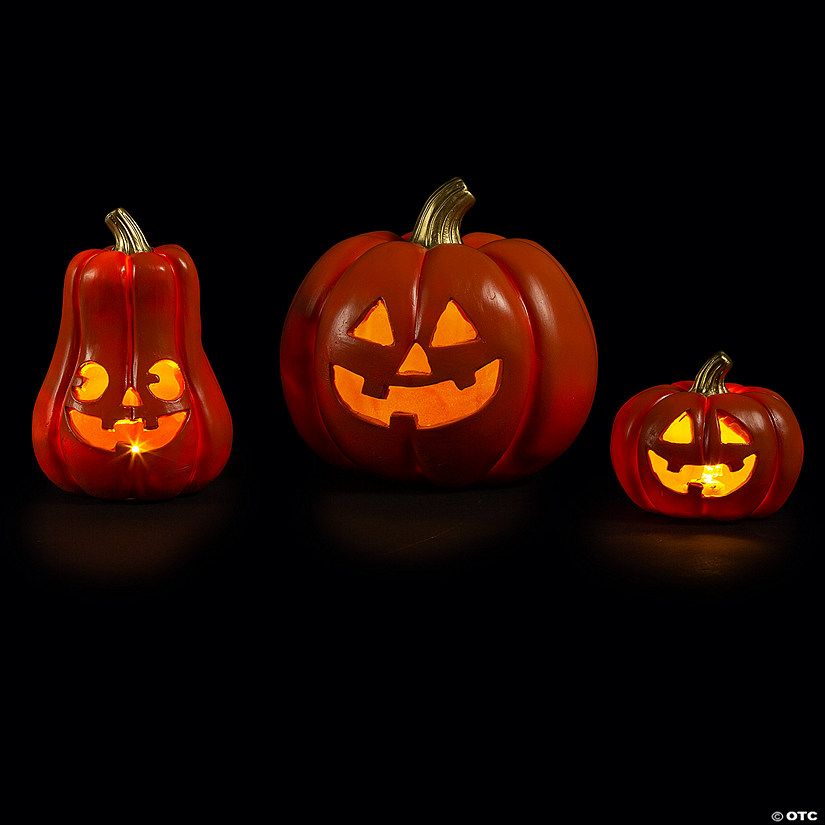 Light-Up Jack-O’-Lantern Halloween Decorations | Oriental Trading Company