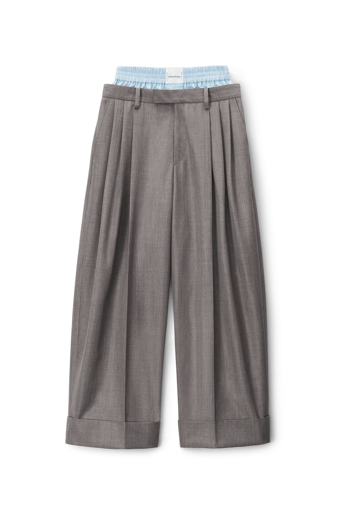 LAYERED TAILORED TROUSER IN WOOL BLEND | Alexander Wang APAC