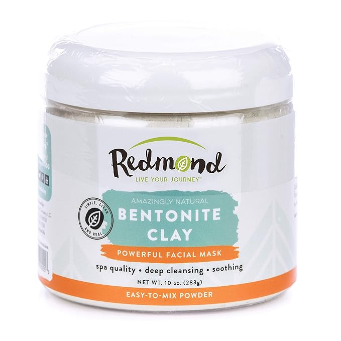 Redmond Clay - Bentonite Clay of 1000 Uses, Soothing Facial Mask, 10 Ounce (1 Pack) | Amazon (US)