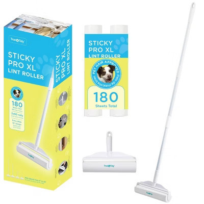 True & Tidy LR-48 StickyPro XL Lint Roller White: Paper Material, 10" Length, No Battery Needed | Target