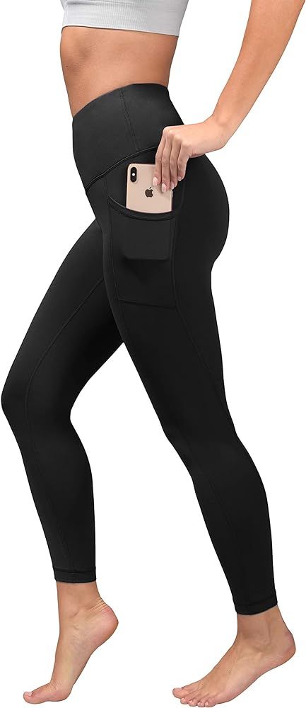 Yogalicious High Waist Ultra Soft 7/8 Ankle Length Leggings with Pockets for Women | Amazon (US)
