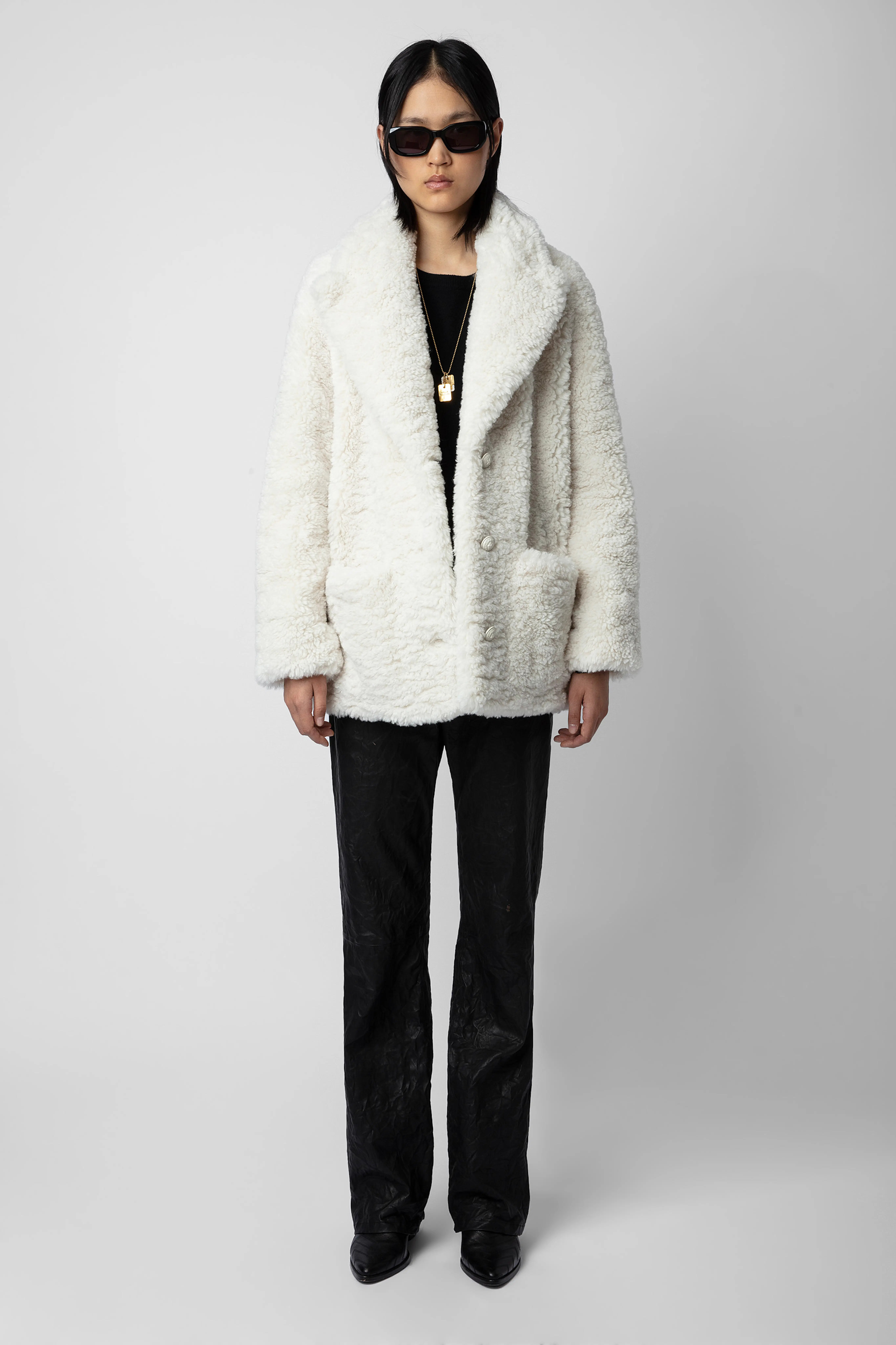 Fleur Soft Curly Coat | Zadig et Voltaire (US)