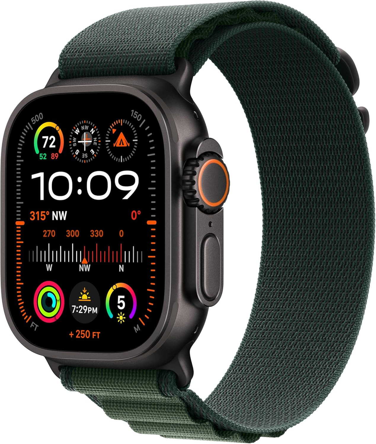 Apple Watch Ultra 2 [GPS + Cellular 49mm] Smartwatch, Sport Watch with Black Titanium Case with D... | Amazon (US)