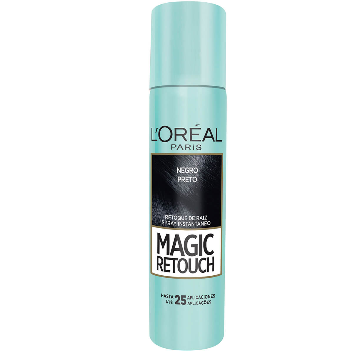 Retoque de Raiz Instantâneo em Spray L'Oréal Magic Retouch Preto com 75ml 75ml | DrogaRaia (BR)