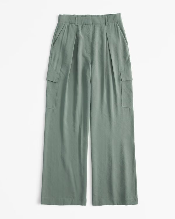 Drapey Tailored Cargo Pant | Abercrombie & Fitch (US)