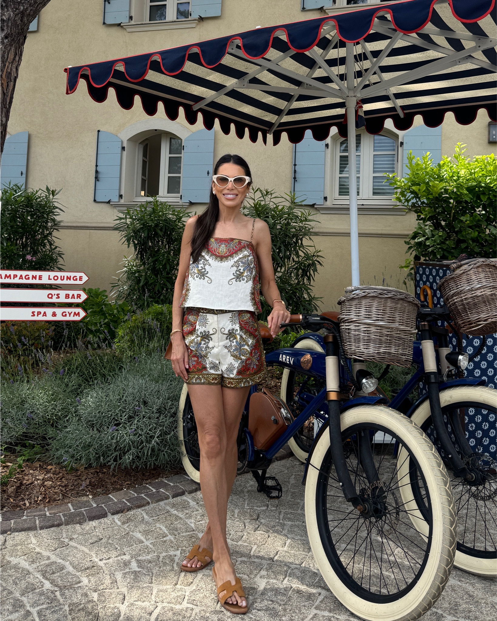 Perfect day outfit for exploring new places- sets are great to pack for growing away - don’t think twice and it always matches. 
Sunglasses out of stock: Fendi FE40035I Cat Eye Ladies Sunglasses similar ones linked 

#LTKSummerEdit 

#LTKStyleTip #LTKTravel