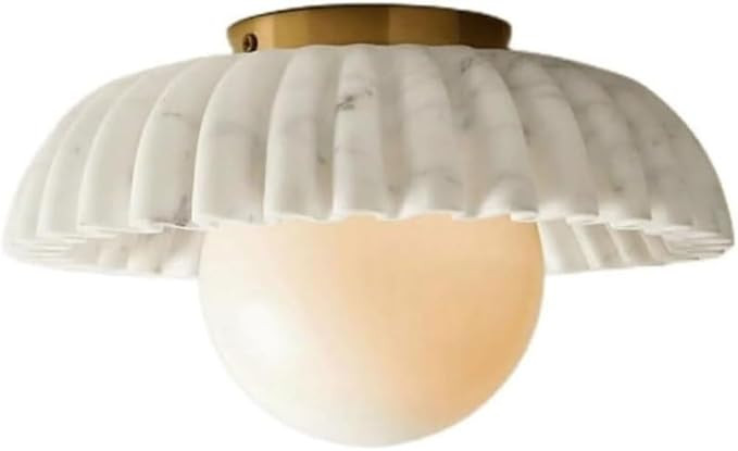Nordic Home Farmhouse Bar Ceiling Lamp Close to Ceiling Light Fixtures Nordic Fluted Marble Ceili... | Amazon (US)