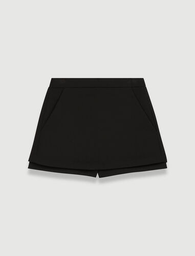 Crepe layered skort | Maje US