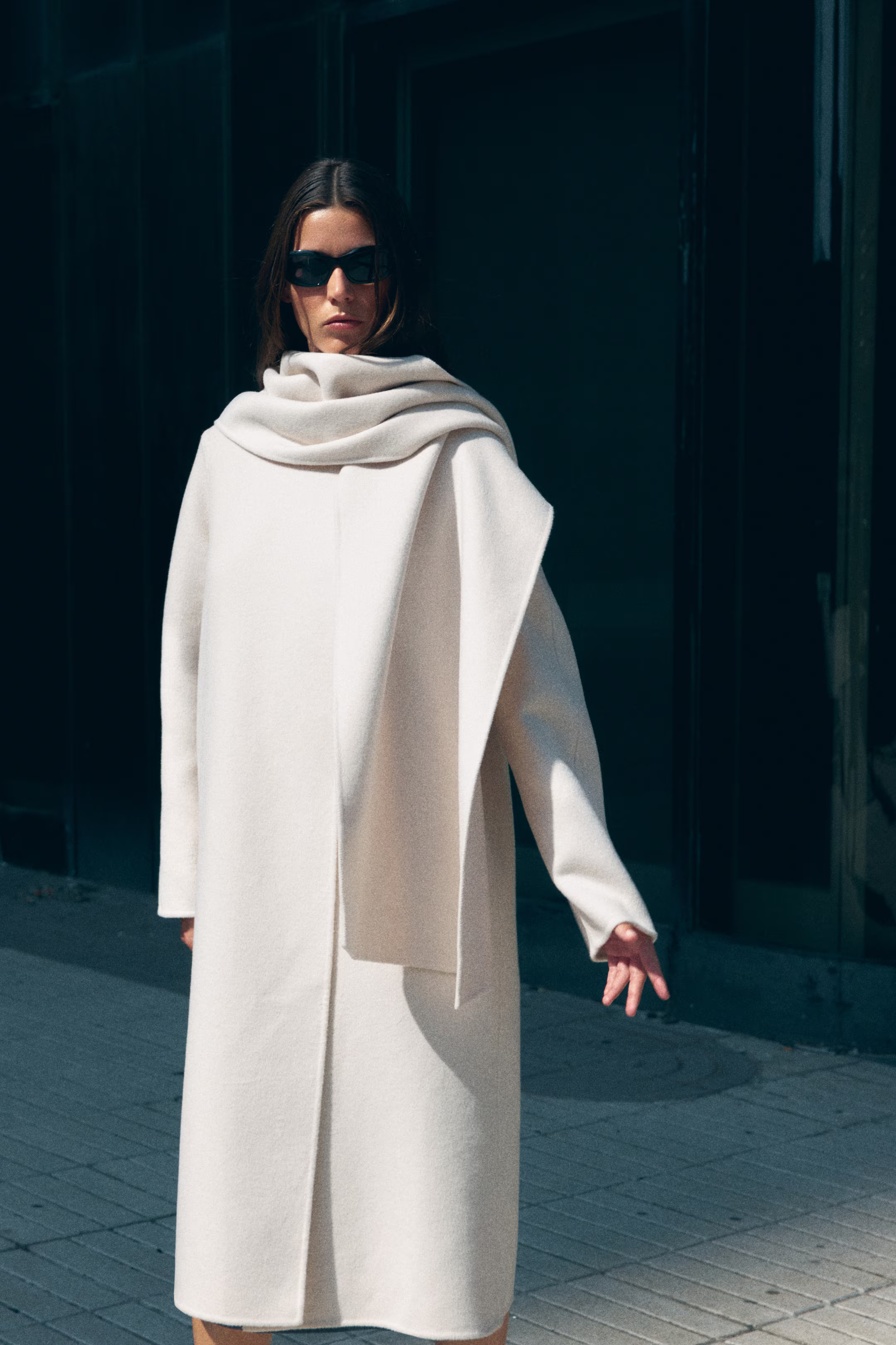 Handmade wool-blend coat - Cream - Ladies | H&M GB | H&M (UK, MY, IN, SG, PH, TW, HK)