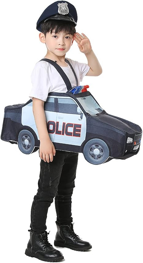 Toddler Police Car Costume for School events, parties, Halloween，Toddler（2-4） years | Amazon (US)