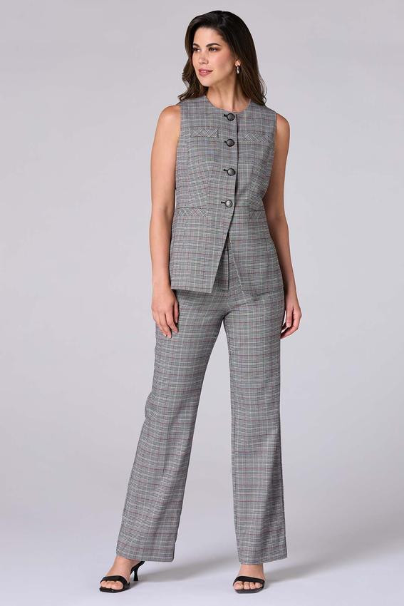 Plaid Sailor Button Trouser Pants | Cato Fashions