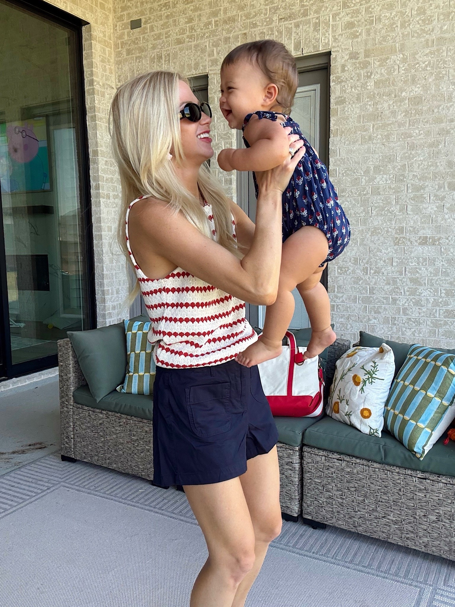 Red white and blue mommy and me outfit idea that coordinates without being too matchy matchy

#LTKmomlife #LTKootd #LTKBaby
