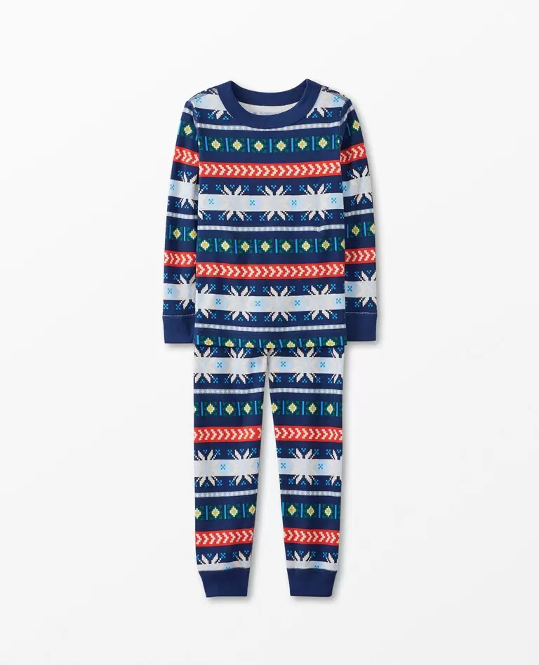 Holiday Print Long John Pajama Set | Hanna Andersson