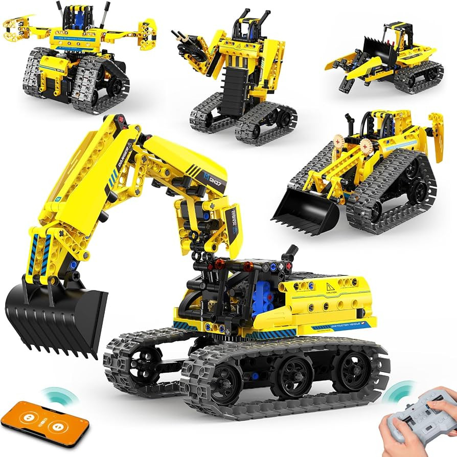 5 in 1 Building Toys STEM Robotics Kit, 430 PCS Blocks RC Robot Erector Sets, APP & Remote Contro... | Amazon (US)