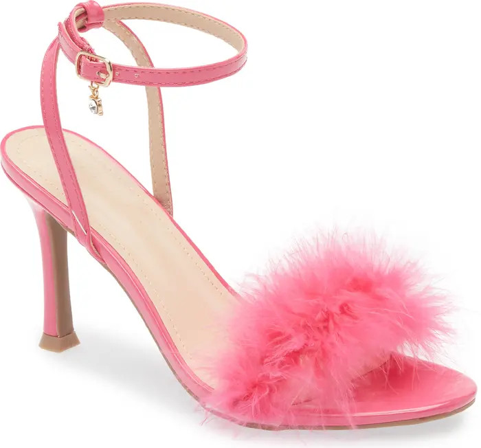 WILD DIVA LOUNGE Safina Faux Fur Heel Sandal (Women) | Nordstromrack | Nordstrom Rack