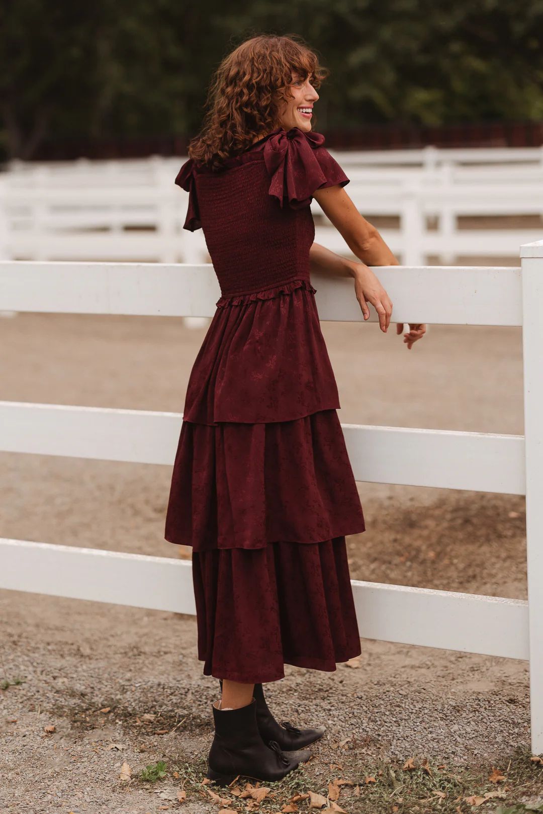 Alana Dress in Mahogany | Ivy City Co