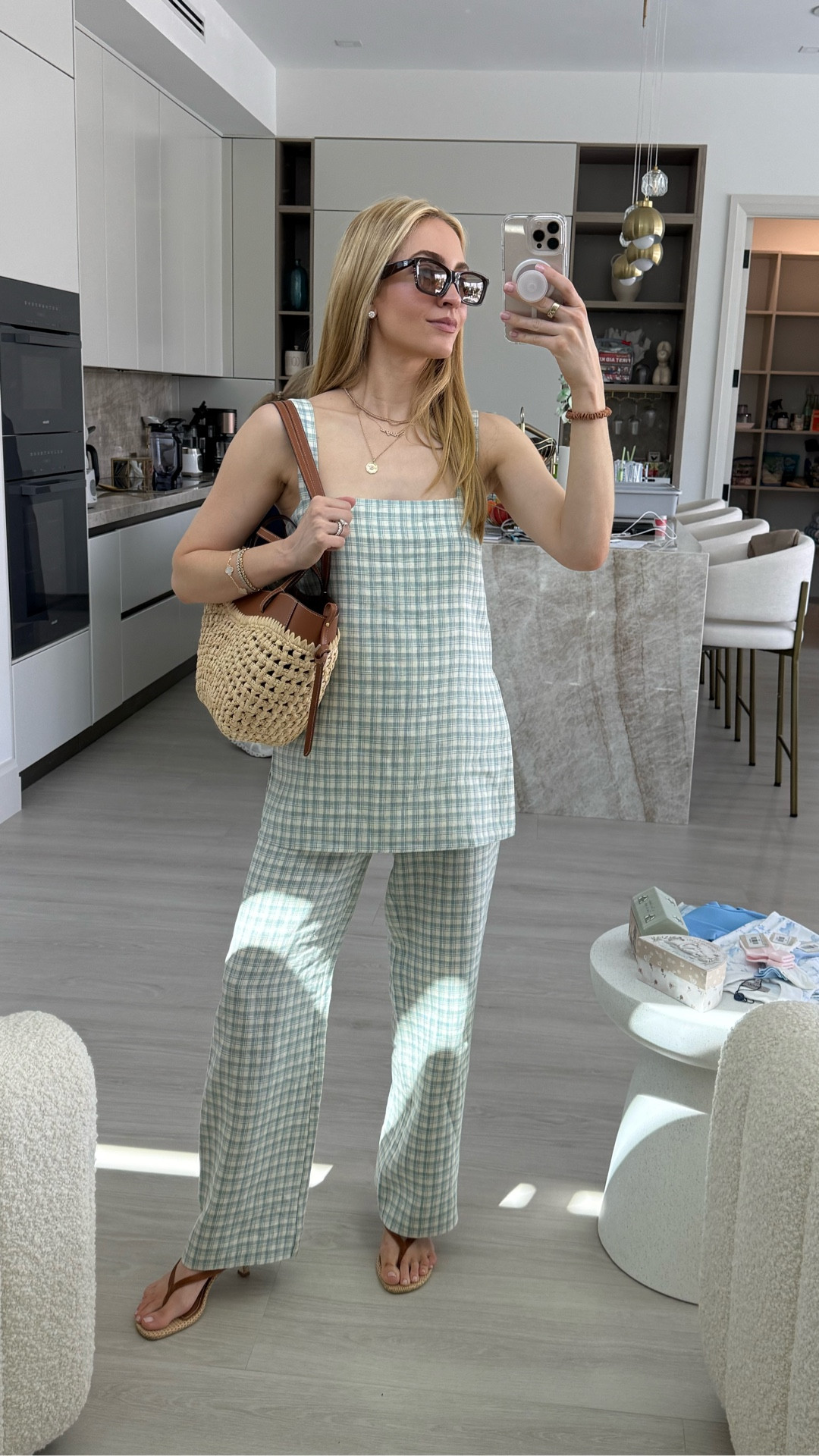 GRWM Palm Beach - Reformation checkered two piece

Sizes worn here:
Set XS (true to size!)

#LTKgrwm #LTKTravel