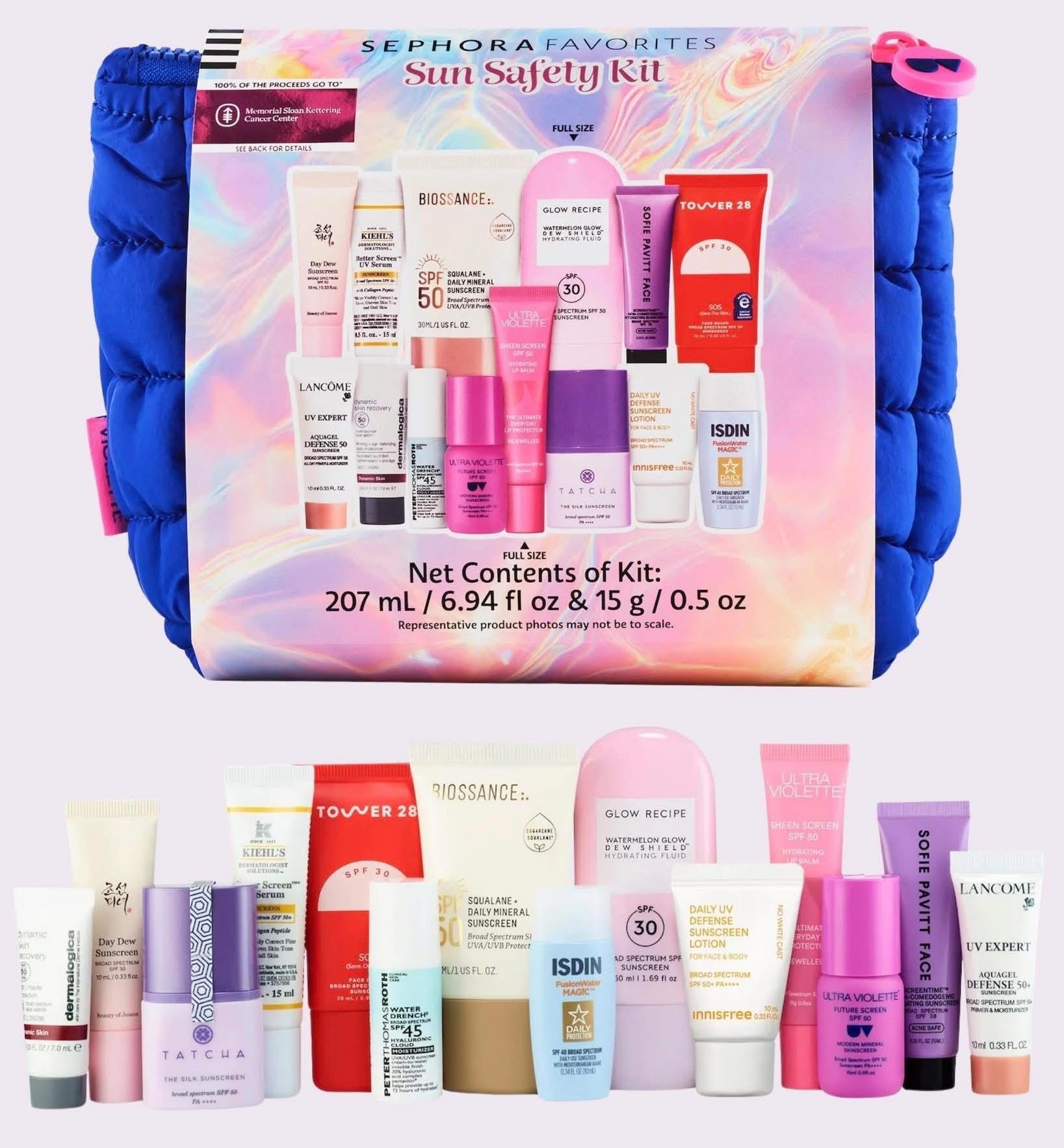 Sephora’s Sun Safety Kit is back in stock but will likely be a super quick sell out again! This flies every year since it’s such a good value 🙌🏻 For only $39, you get a huge array of beauty products that are formulated to protect skin from the sun! ☀️ This will go quickly again - ships 🆓 also! 

#LTKselfcare #LTKSaleAlert #LTKSeasonal