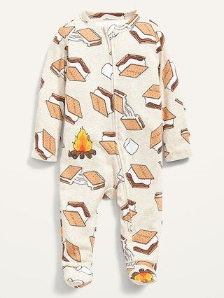 Unisex 2-Way-Zip Printed Sleep & Play Footed One-Piece for Baby | Old Navy (US)