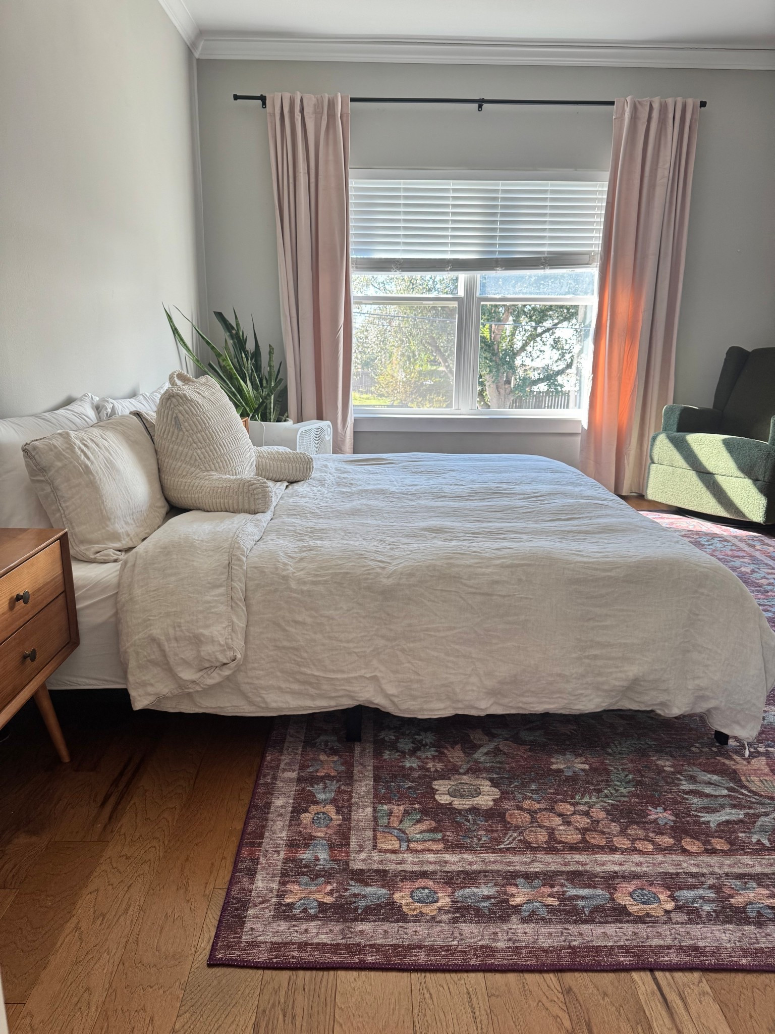 What a HUGE difference with just a few small changes!! I added a rug, new curtains, and a rocker to the master bedroom and I am absolutely in LOVE with the transformation! 



#LTKBaby #LTKHome #LTKFamily