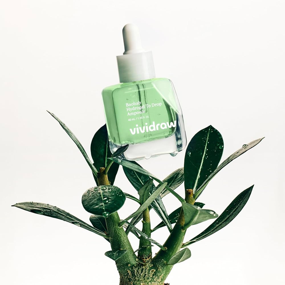 Baobab Hydrogel to Drop Ampoule | Hydrating & Redness Reducing Face Serum with Hyaluronic Acid | ... | Amazon (US)