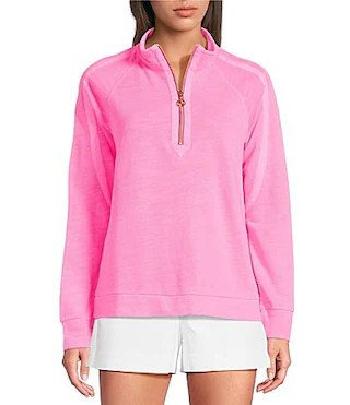 Lilly Pulitzer Ashlee Half Zip Long Sleeve Pullover - XS | Dillard's
