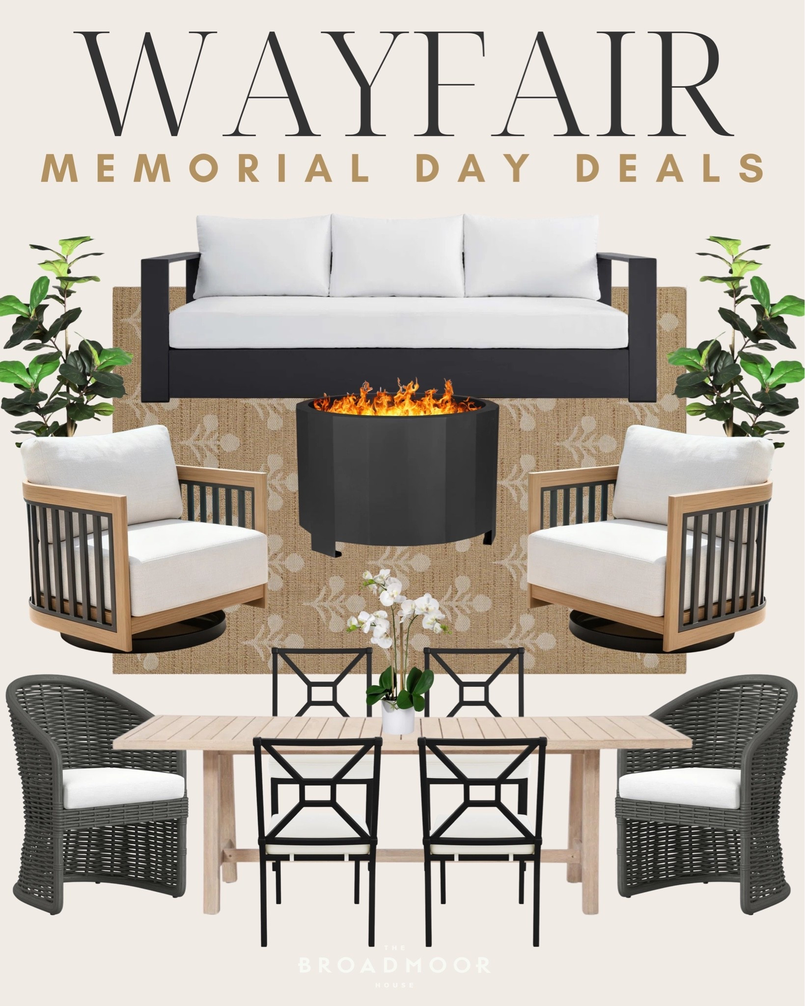 #Ad Some of my favorite outdoor @Wayfair finds on deal for Memorial Day!! I have multiple of these items and love them! 
#Wayfair #WayfairPartner

#LTKSeasonal #LTKSaleAlert #LTKHome